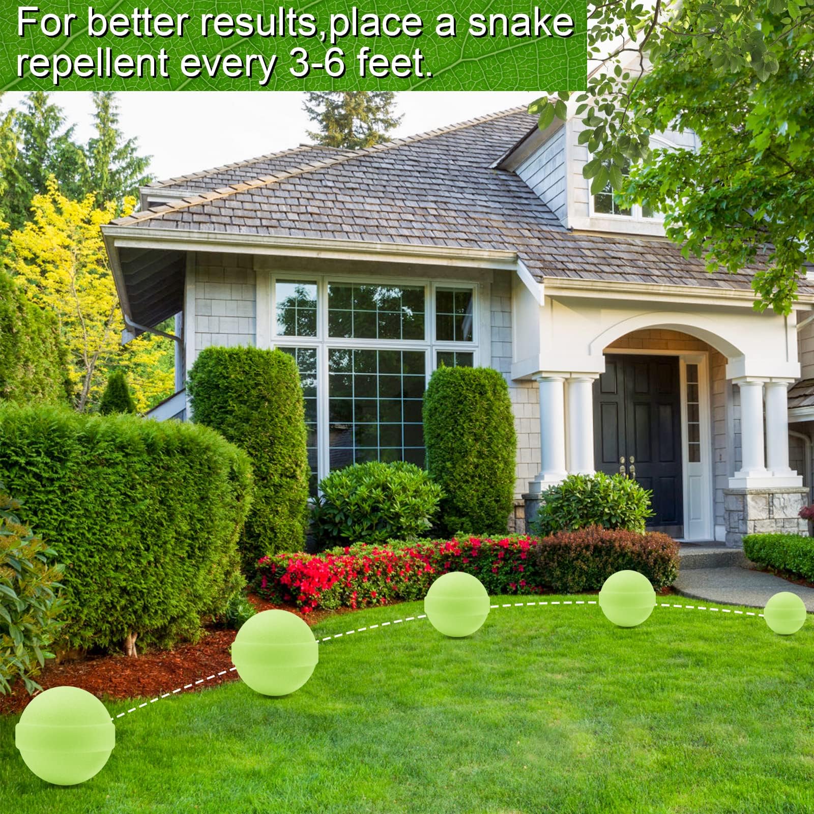 Pack of 25 YUEQINGLONG Snake Be Gone repellents with green bags
