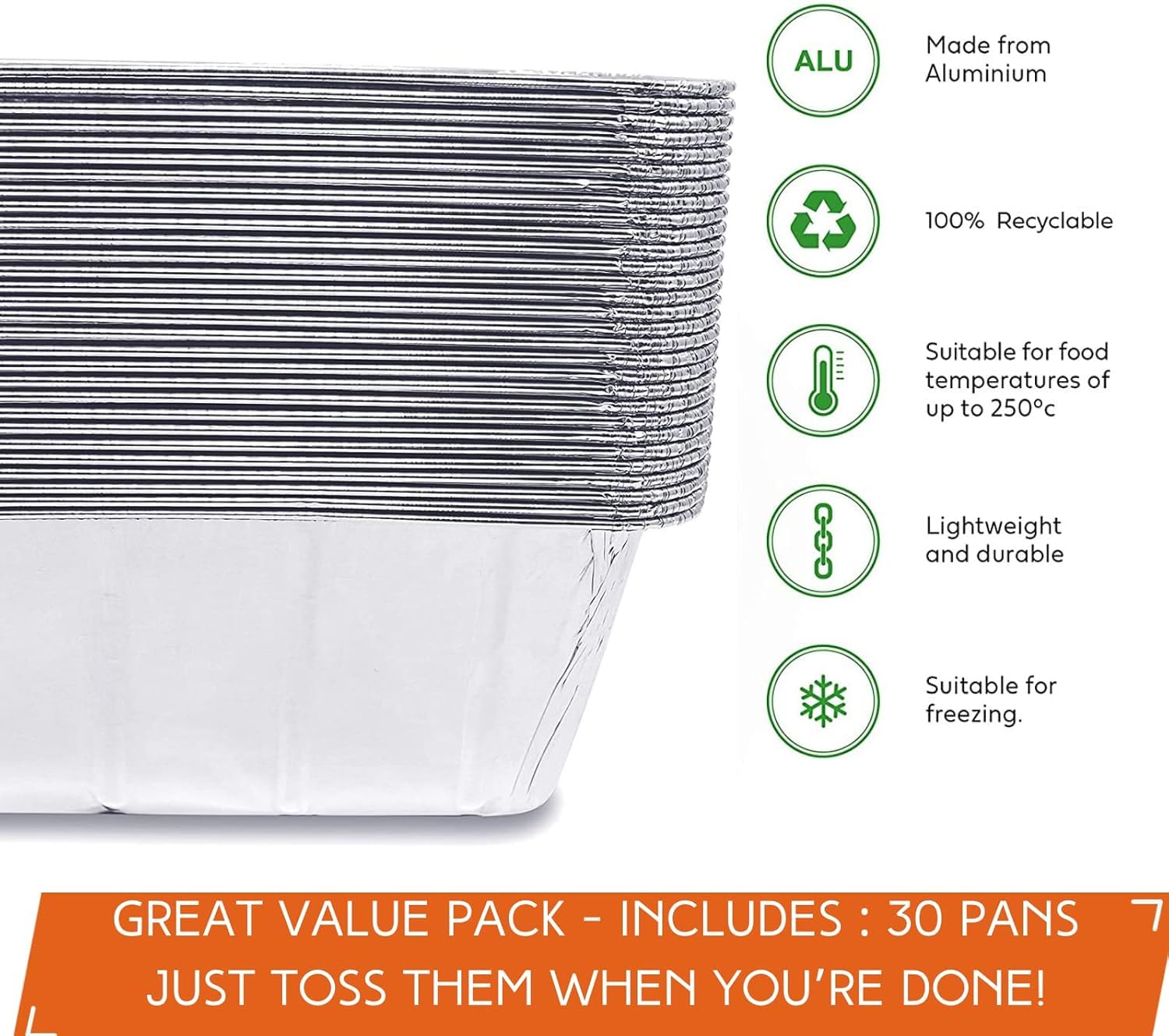 Pack of 30 Findful drip pan liners for outdoor cooking