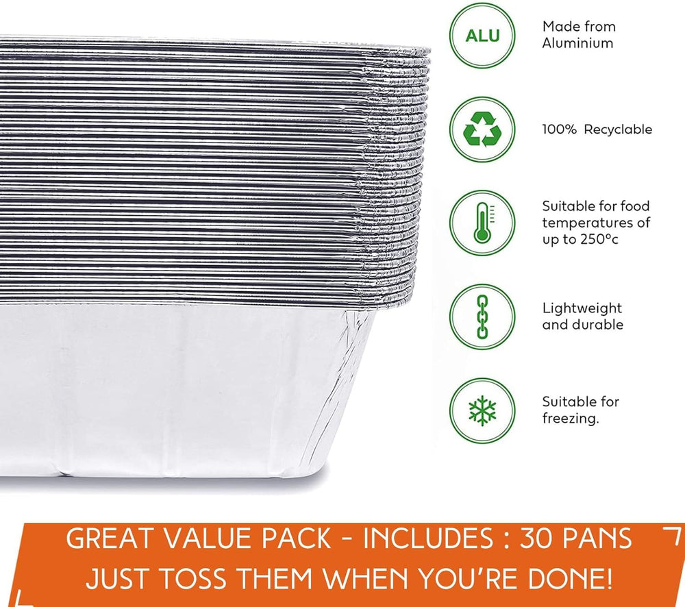 Pack of 30 Findful drip pan liners for outdoor cooking