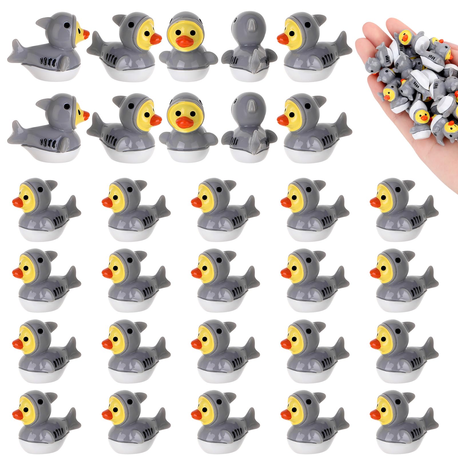 Pack of 30 mini shark ducks in original packaging