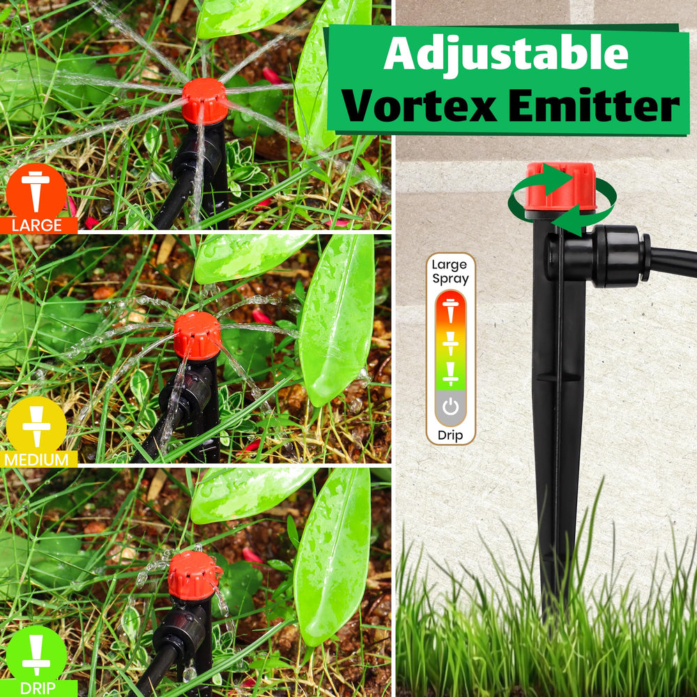 Pack of 30 MIXC drip irrigation emitters in packaging