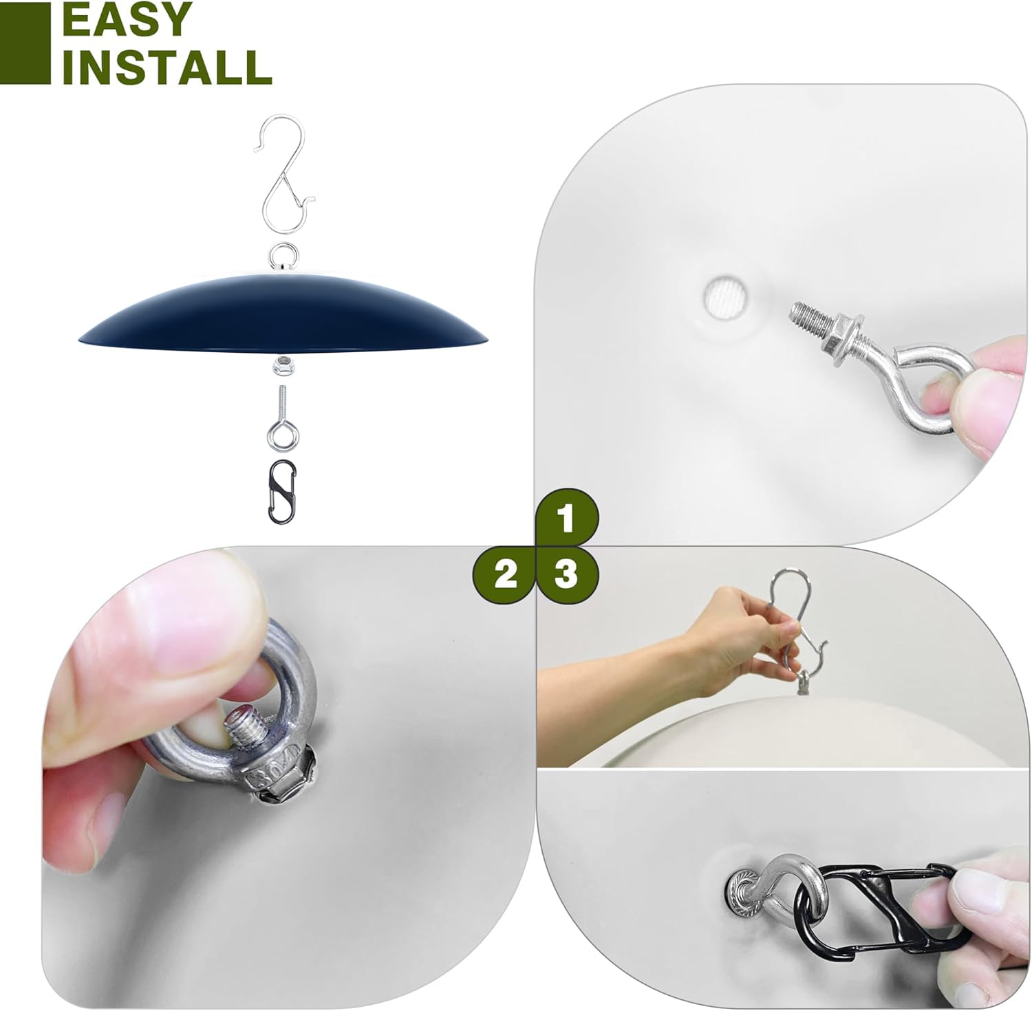 Pack of 4 andergi Bird Feeder Rain Covers