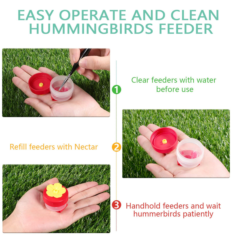 Pack of 4 Zopeal Hummingbird Hand Feeders