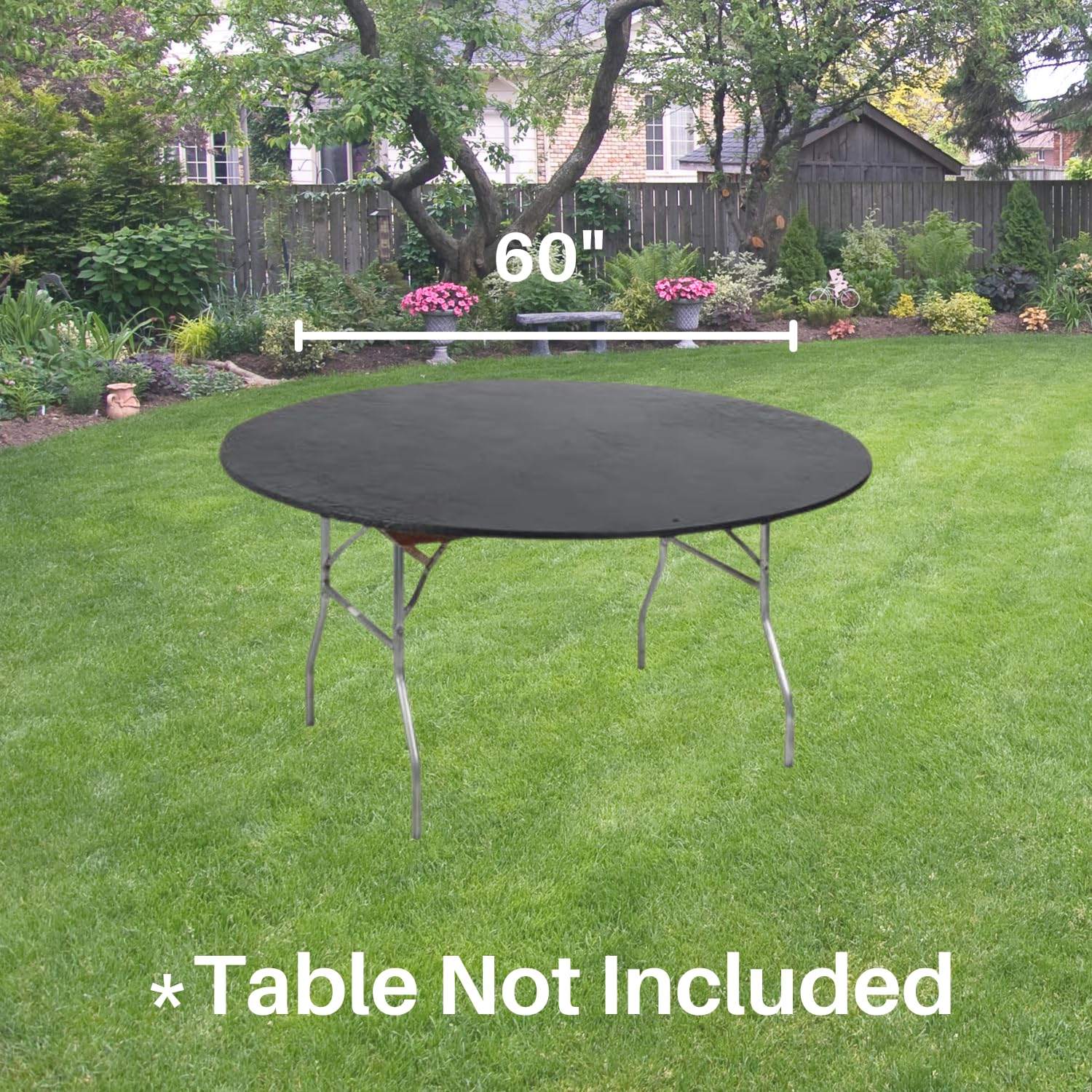 Pack of 5 Kwik-Covers black table covers