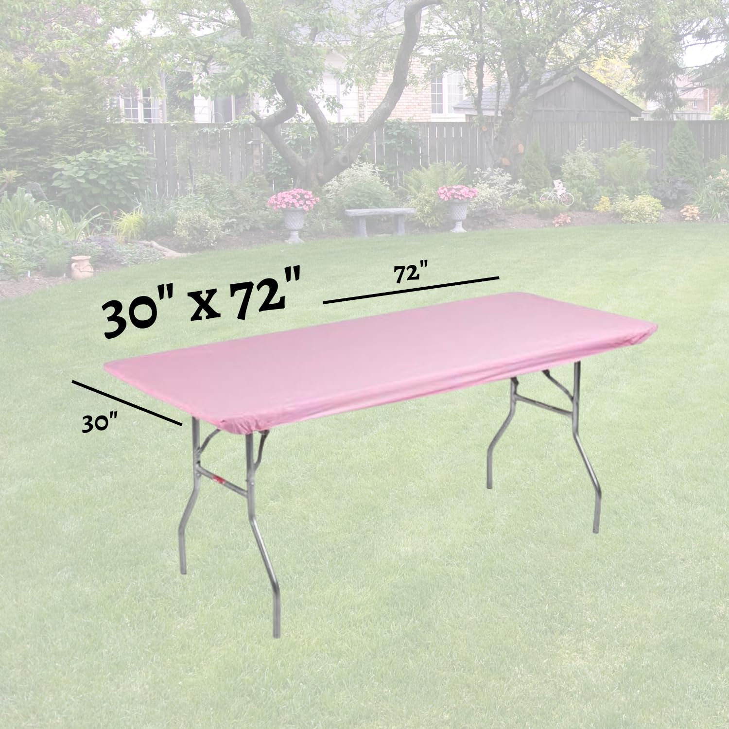 Pack of 5 Kwik-Covers table covers in pink