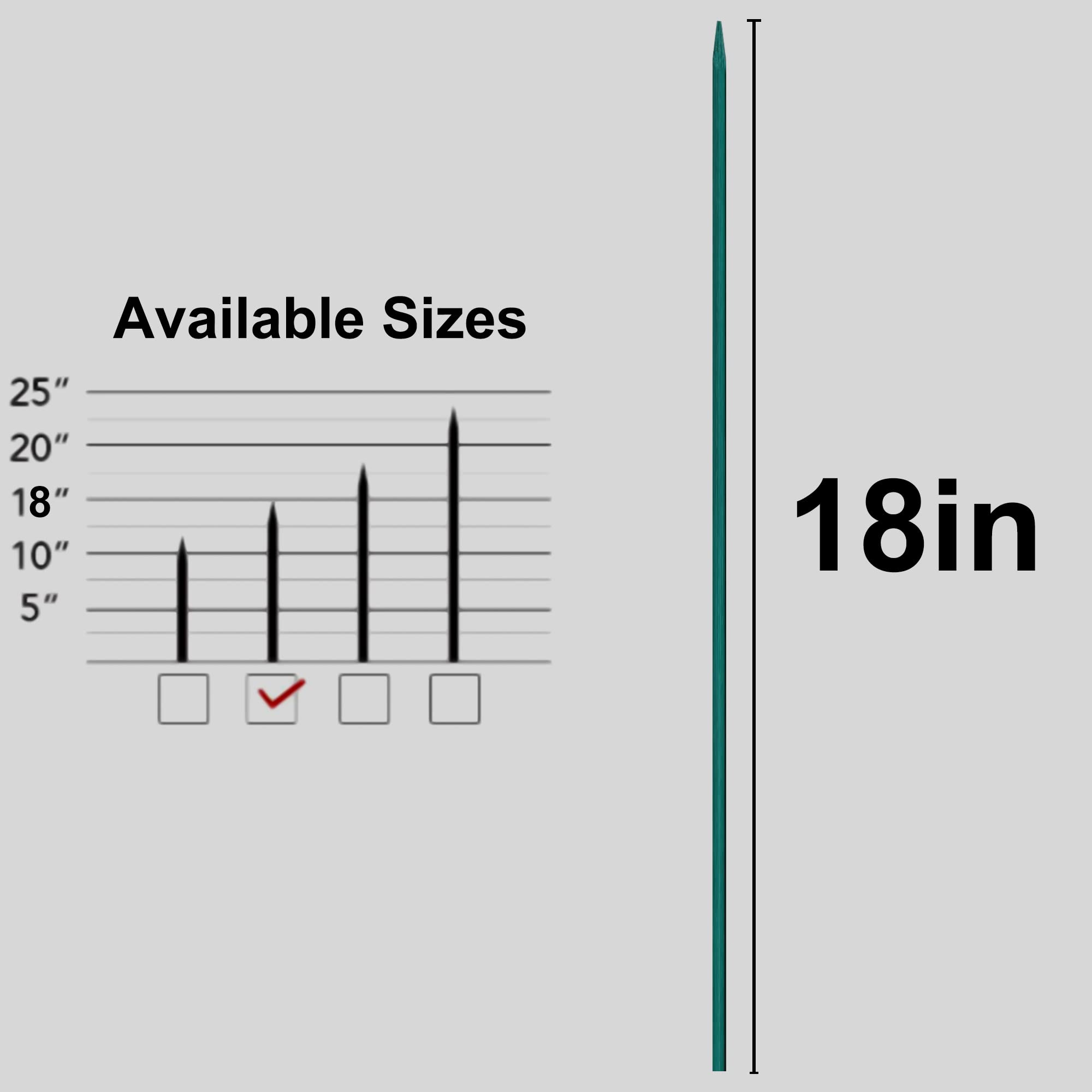 Pack of 50 Guatbsecure plant stakes and 100 garden ties