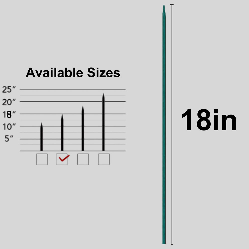 Pack of 50 Guatbsecure plant stakes and 100 garden ties