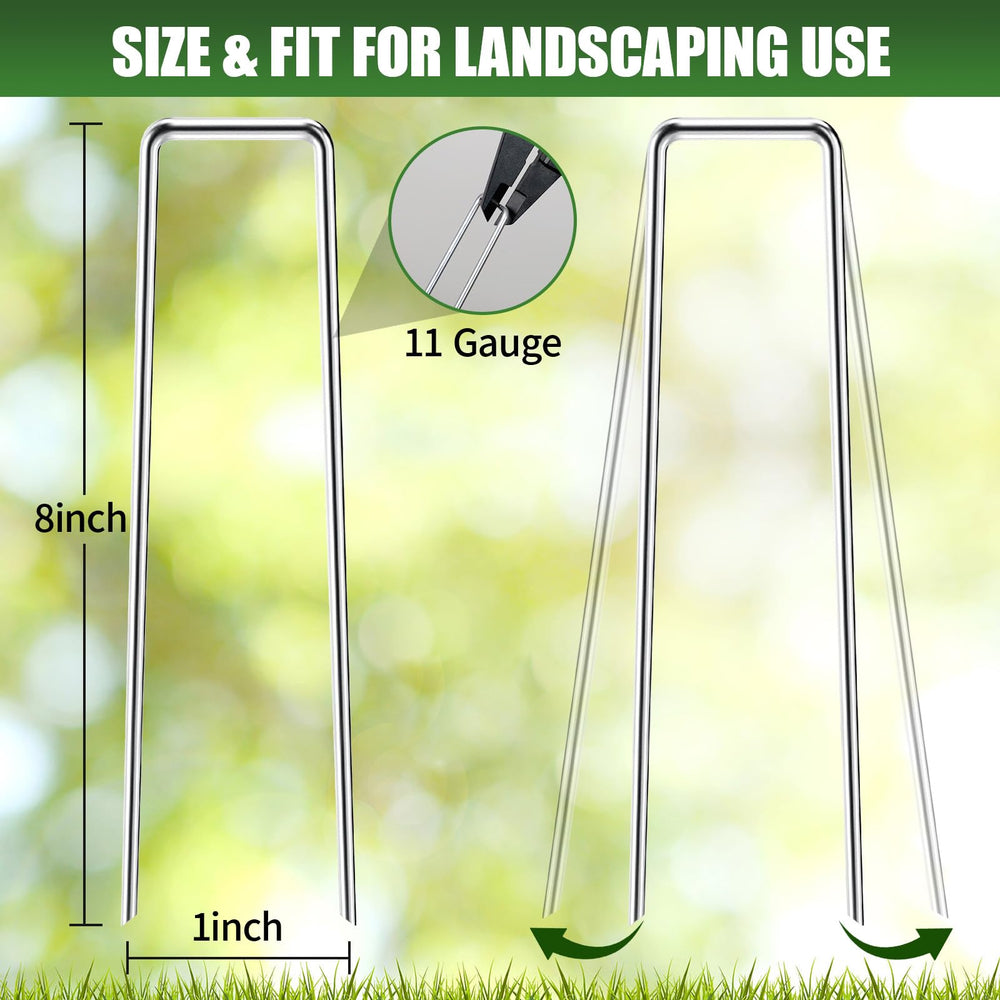 Pack of 50 HOOPLE heavy duty garden stakes