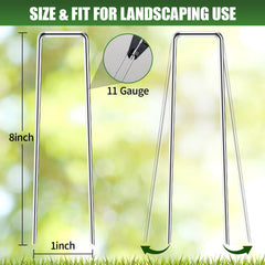 Pack of 50 HOOPLE heavy duty garden stakes
