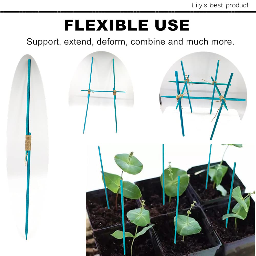 Pack of 50 HOPELF bamboo plant stakes