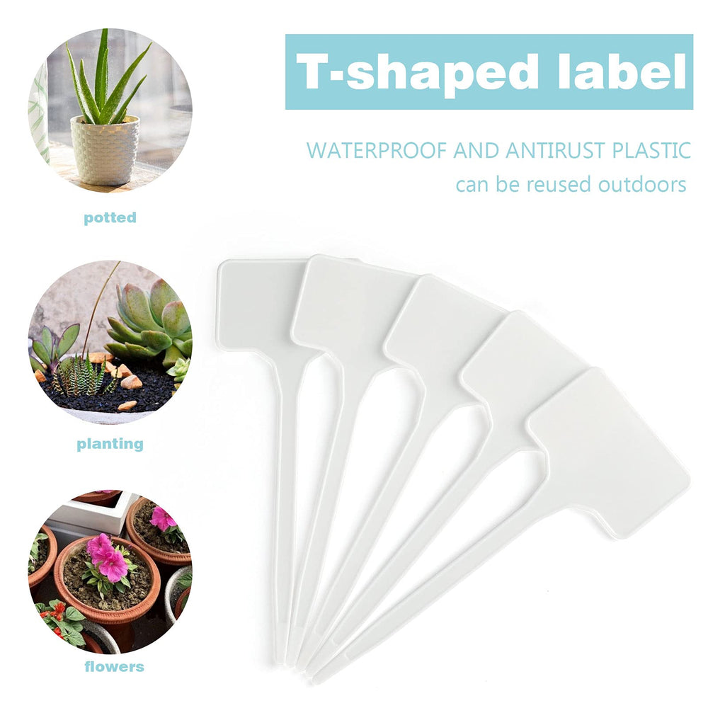 Pack of 50 KINGLAKE GARDEN large plastic plant labels stacked