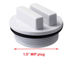 Pack of 6 ATIE 1.5-inch winterizing plugs with O-ring