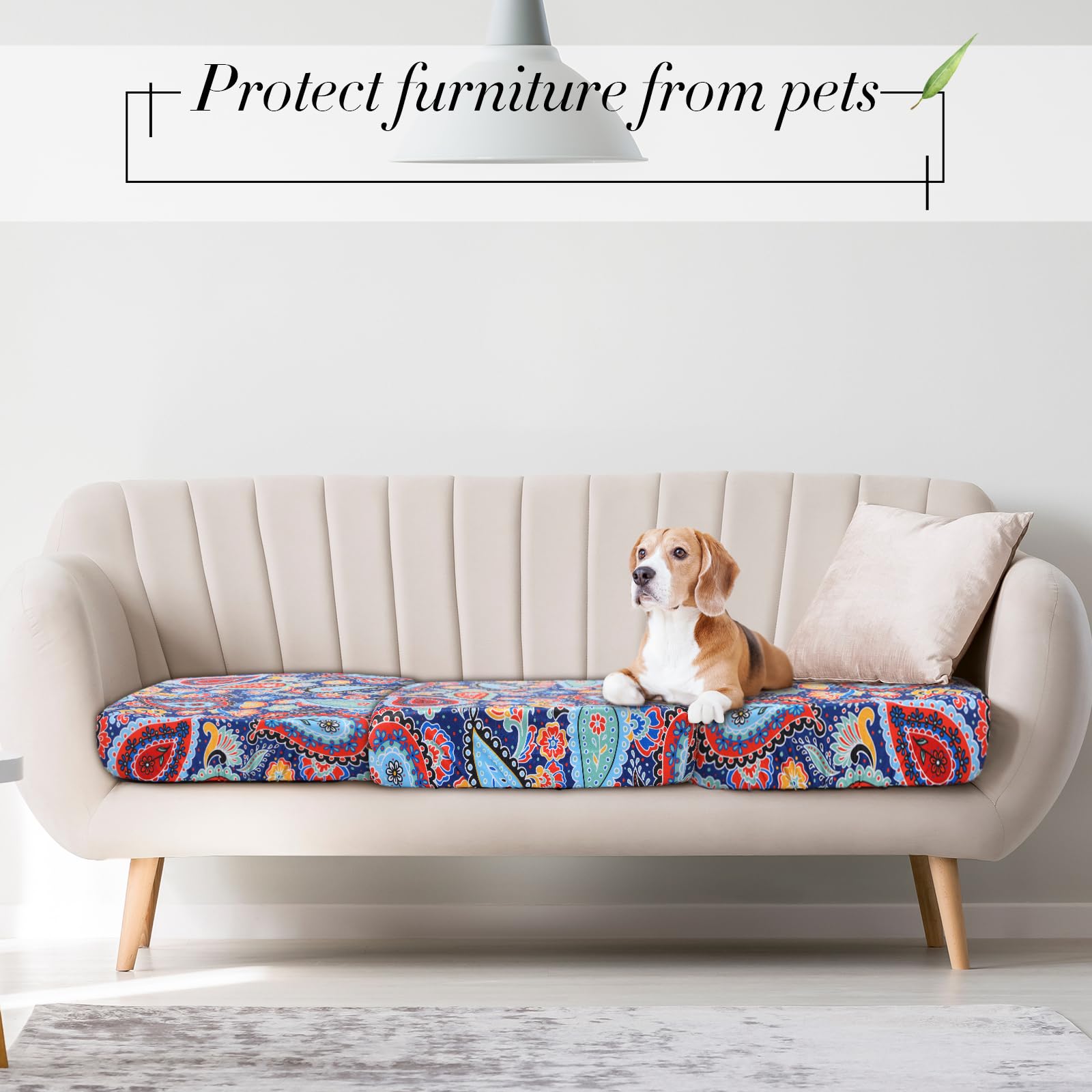 Pack of 8 Newwiee patio cushion covers shown in original packaging
