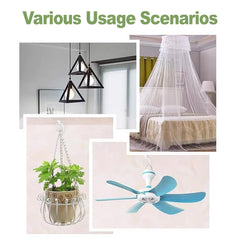Pack of Aidoclip ceiling hooks with accessories included