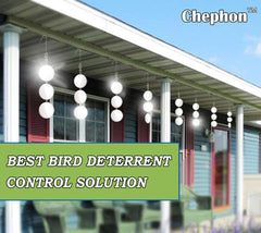 Pack of Chephon Bird Scare Discs showing 24 discs