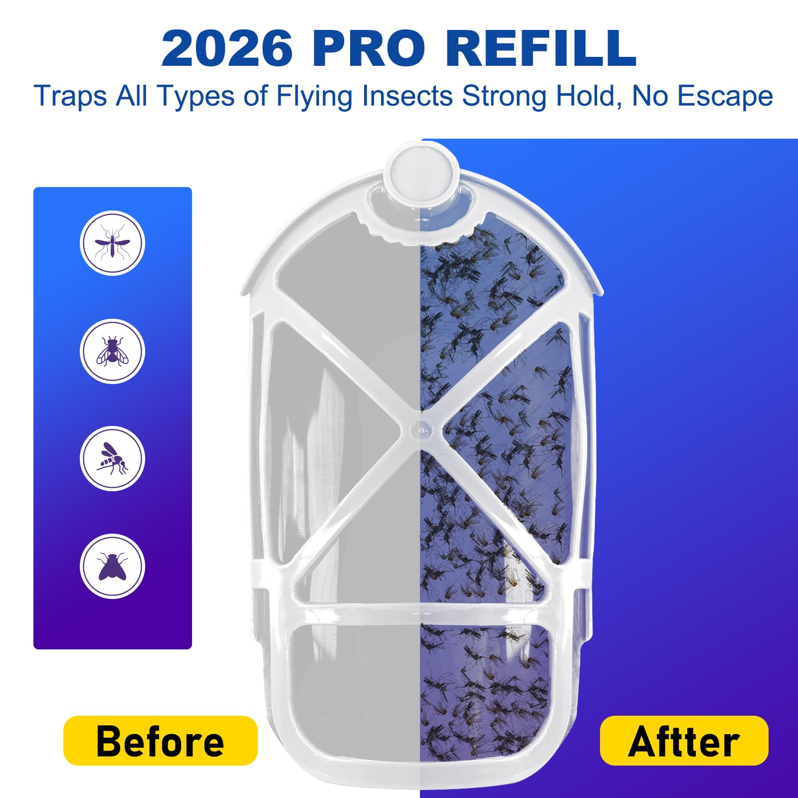 Pack of Dickinda refill cartridges for indoor insect traps
