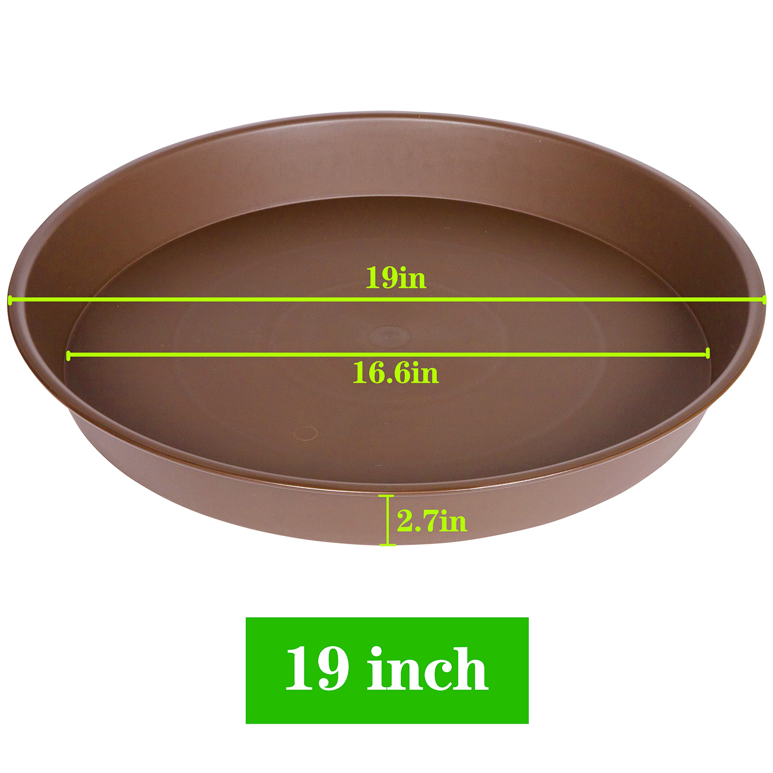 Pack of four Bleuhome plant saucers stacked