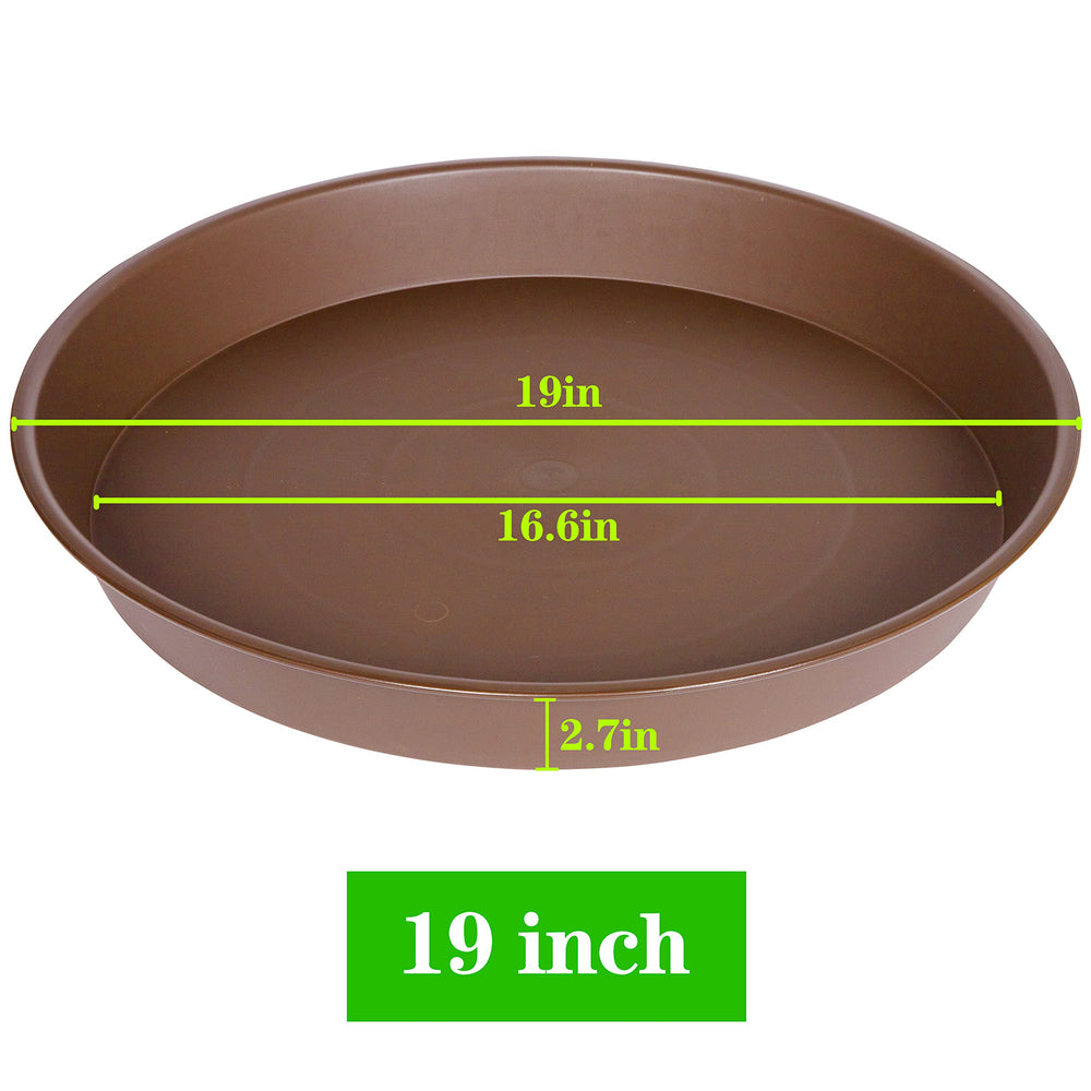 Pack of four Bleuhome plant saucers stacked