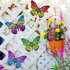 Pack of four Daogtc metal butterflies displayed together