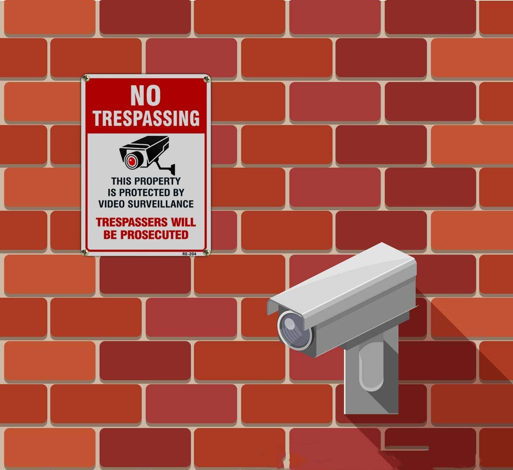 Pack of four Dxyizus Signs No Trespassing signs