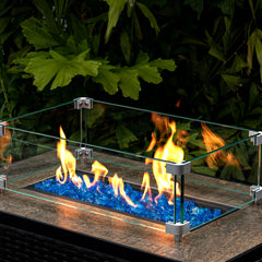Pack of GASPRO 10 lbs turquoise fire glass