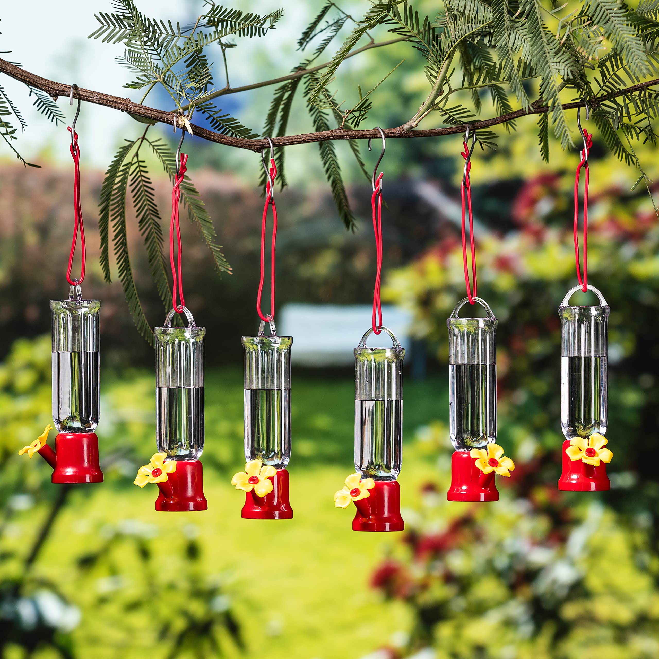 Pack of Joiedomi Mini Hummingbird Feeders with packaging
