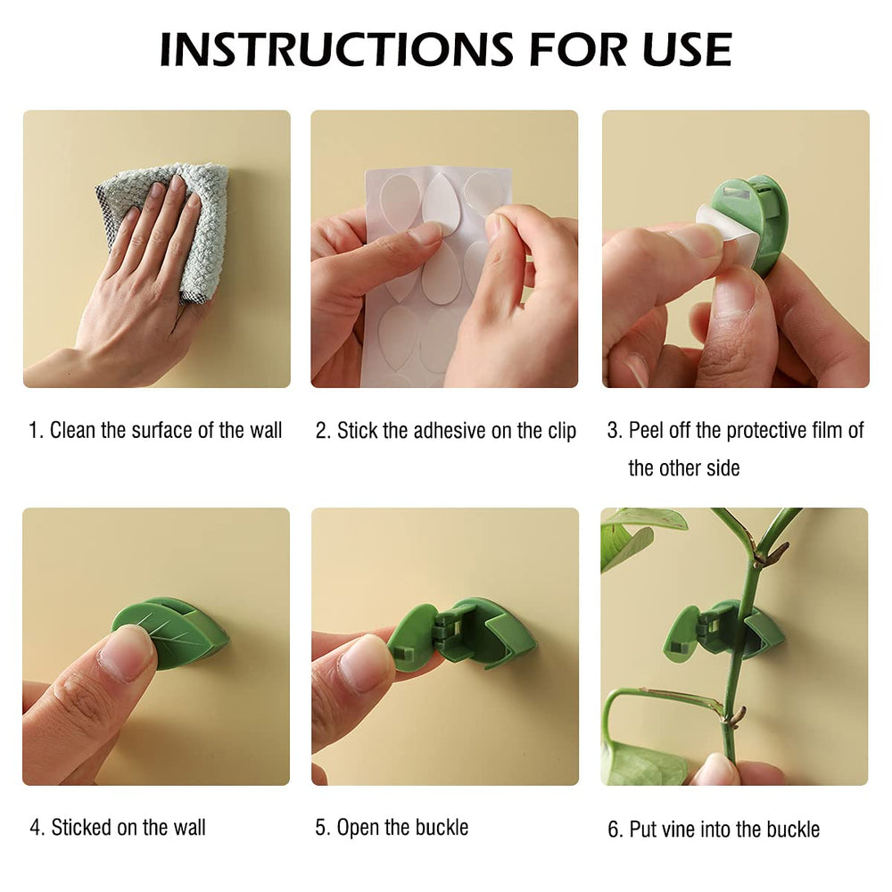 Pack of LUCKJUJU 40 Pcs Plant Climbing Clips with packaging