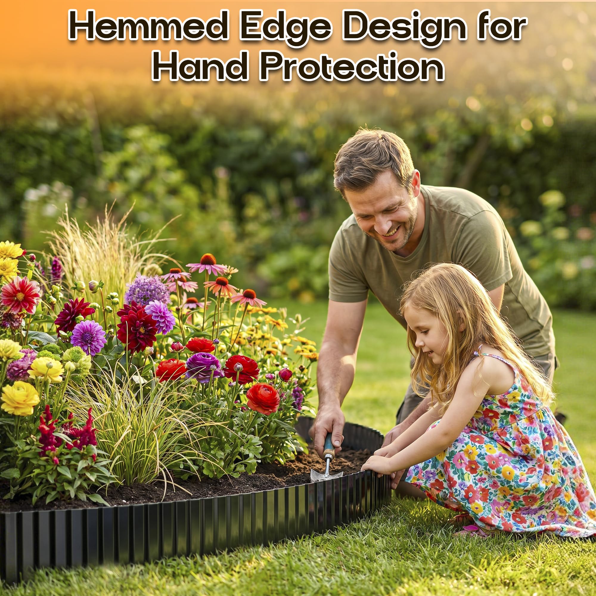 Pack of MTART Corrugated Metal Garden Edging in box