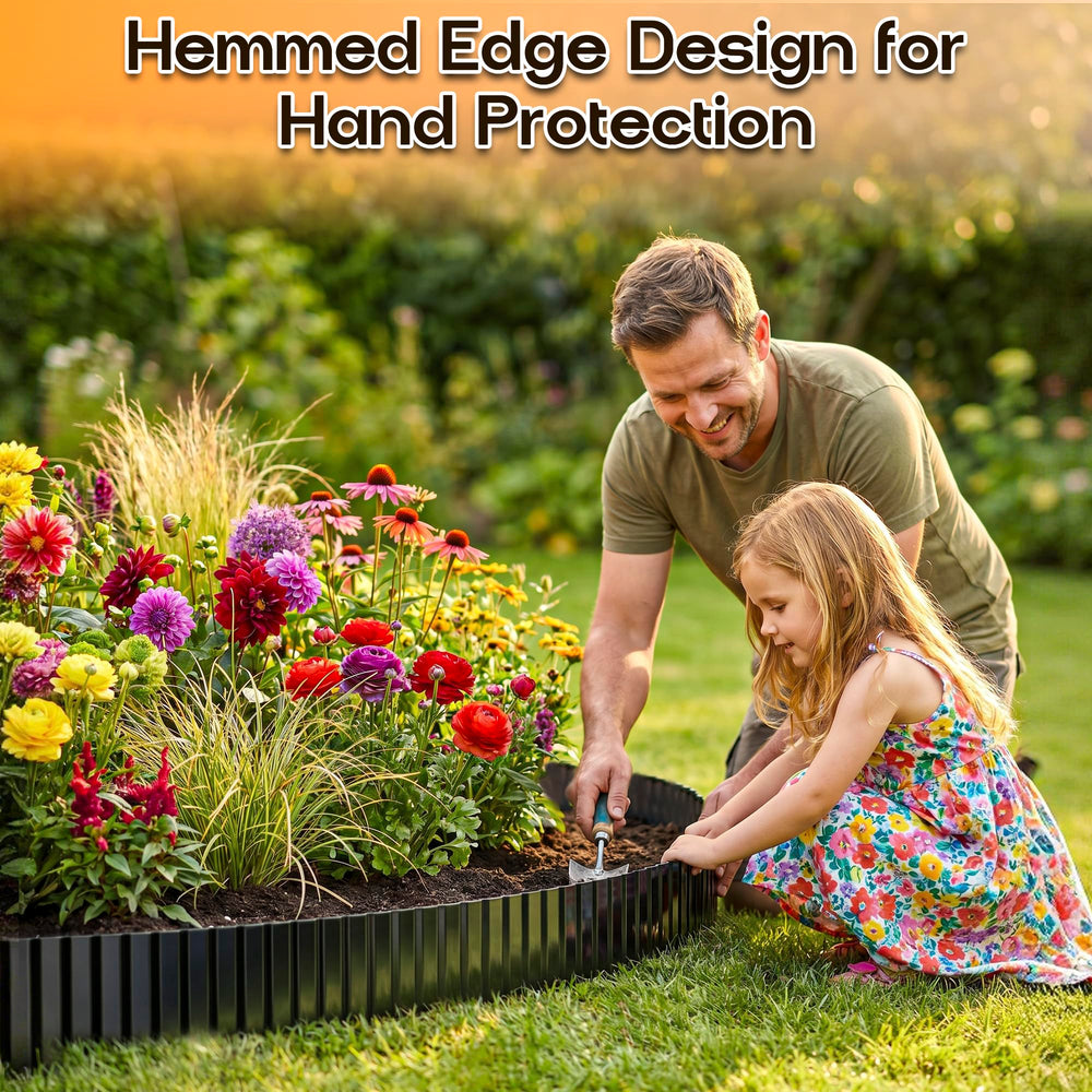 Pack of MTART Corrugated Metal Garden Edging in box