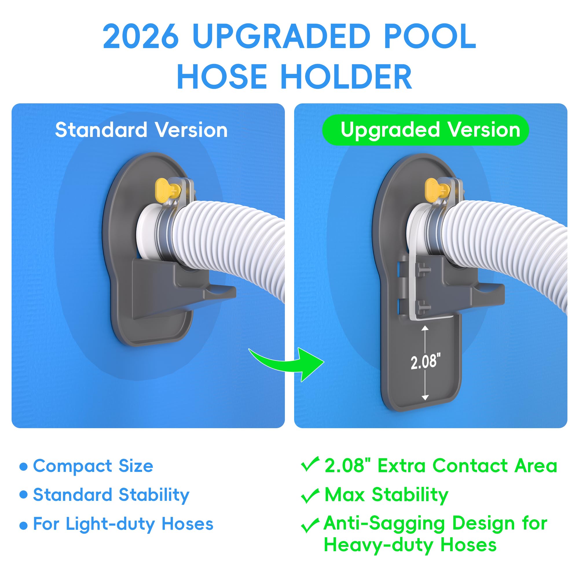Pack of SHAPON swimming pool hose supports with zip ties