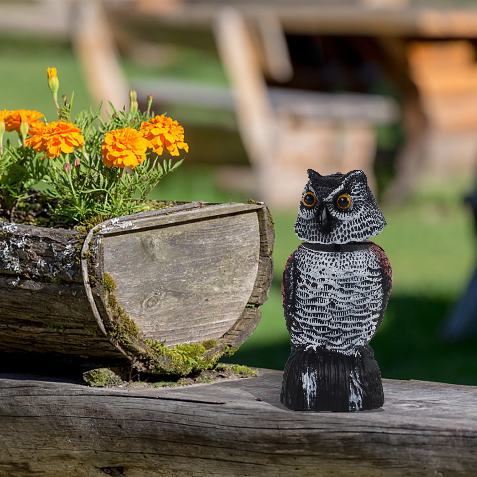 Pack of three Hausse Mini Owl Decoys on a white background