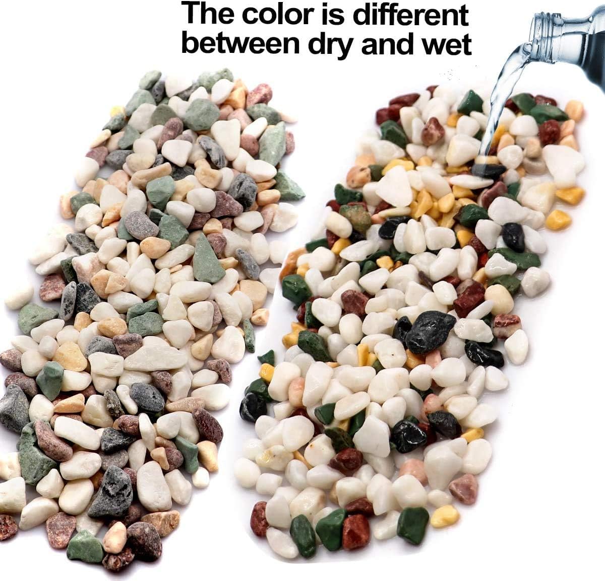 Pack of TOYPOPOR decorative pebbles with label