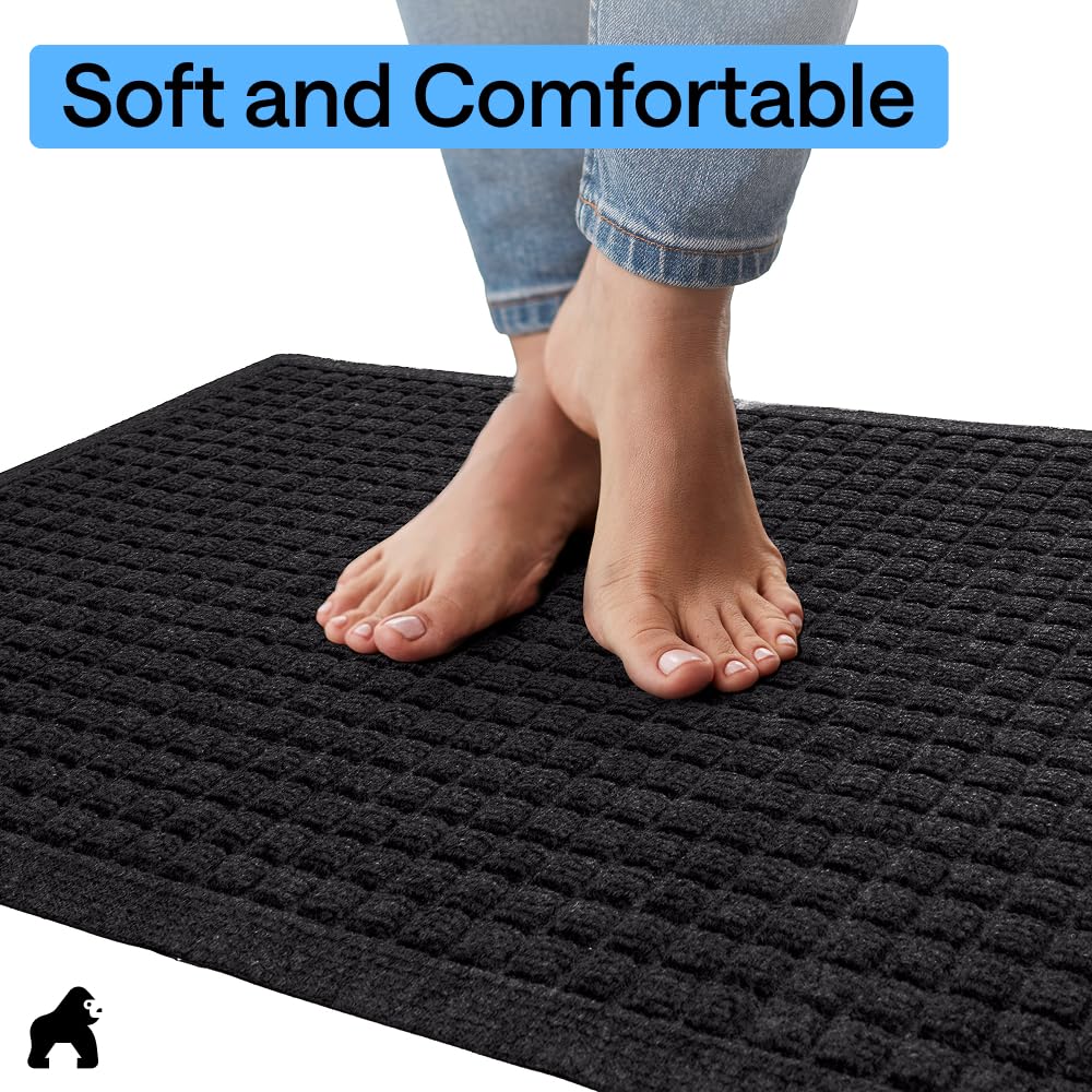 Pack of two GORILLA GRIP HydroABSORB Doormats side by side