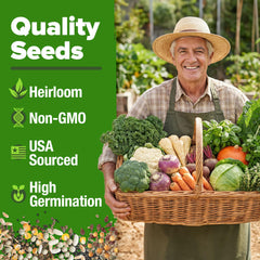 Pack of vegetable seeds including carrots and tomatoes