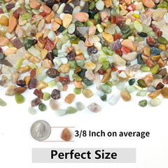 Pack of YISZM pebbles showing vibrant colors