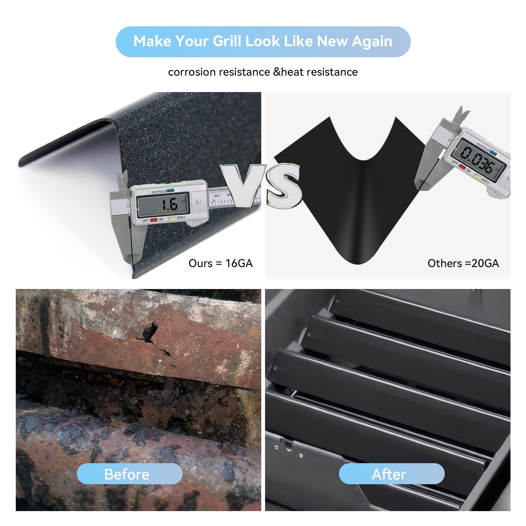 Package contents of FORYEYC Spirit E310 replacement kit