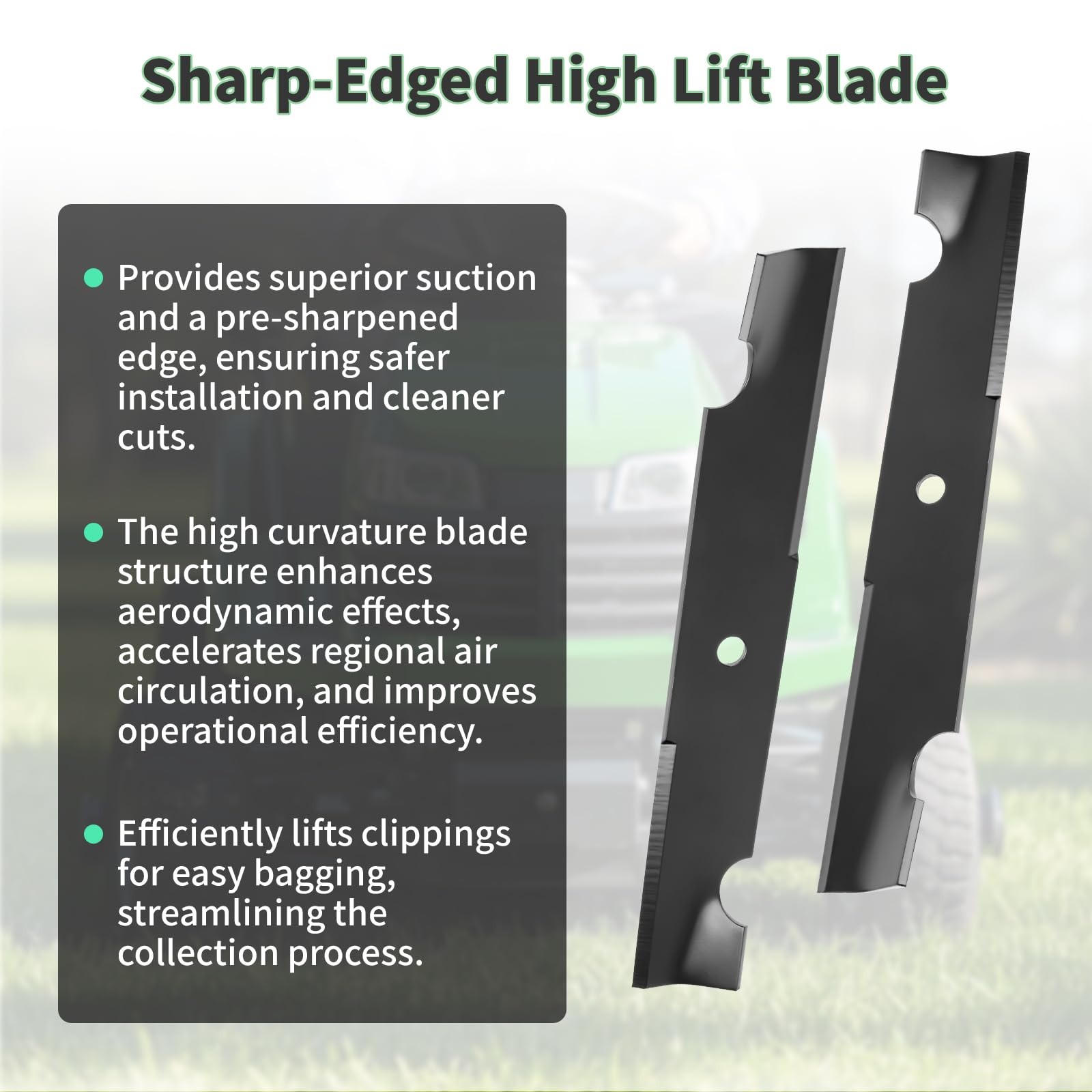 Package contents of Fourtry blades, showing three high-lift blades
