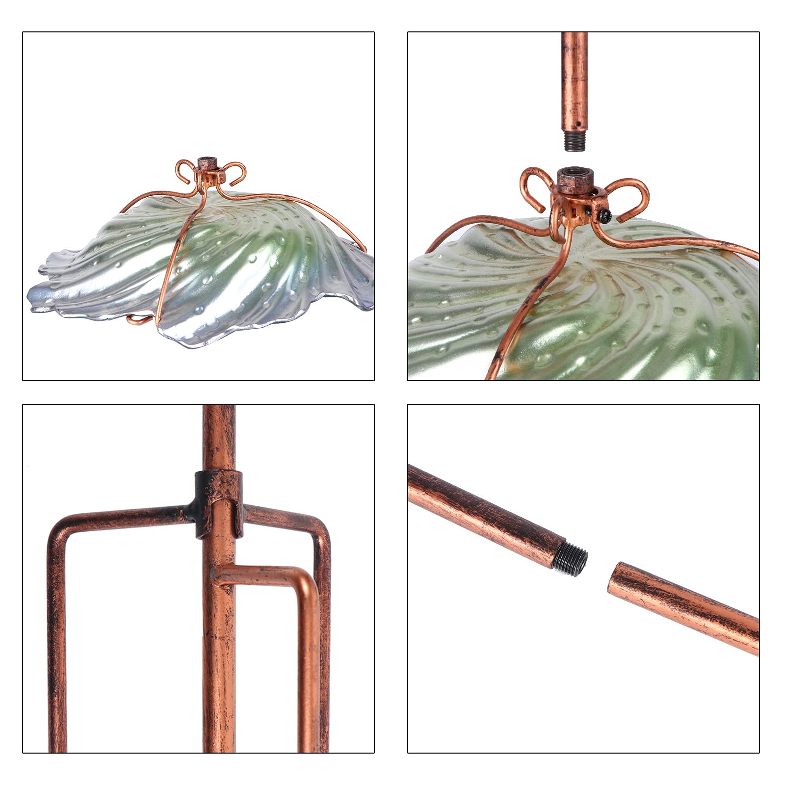 Package contents of the bird bath including bowl and parts