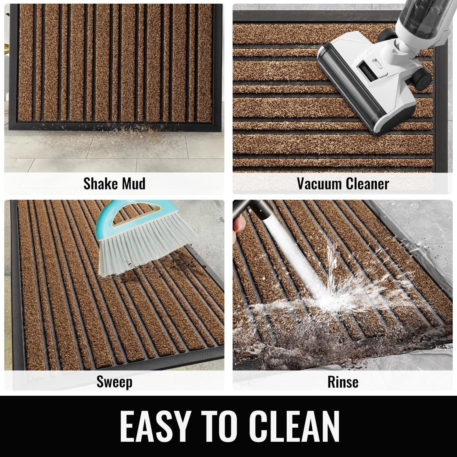 Package dimensions of BEHERO door mat 43.7 x 10.2 x 8.9 cm