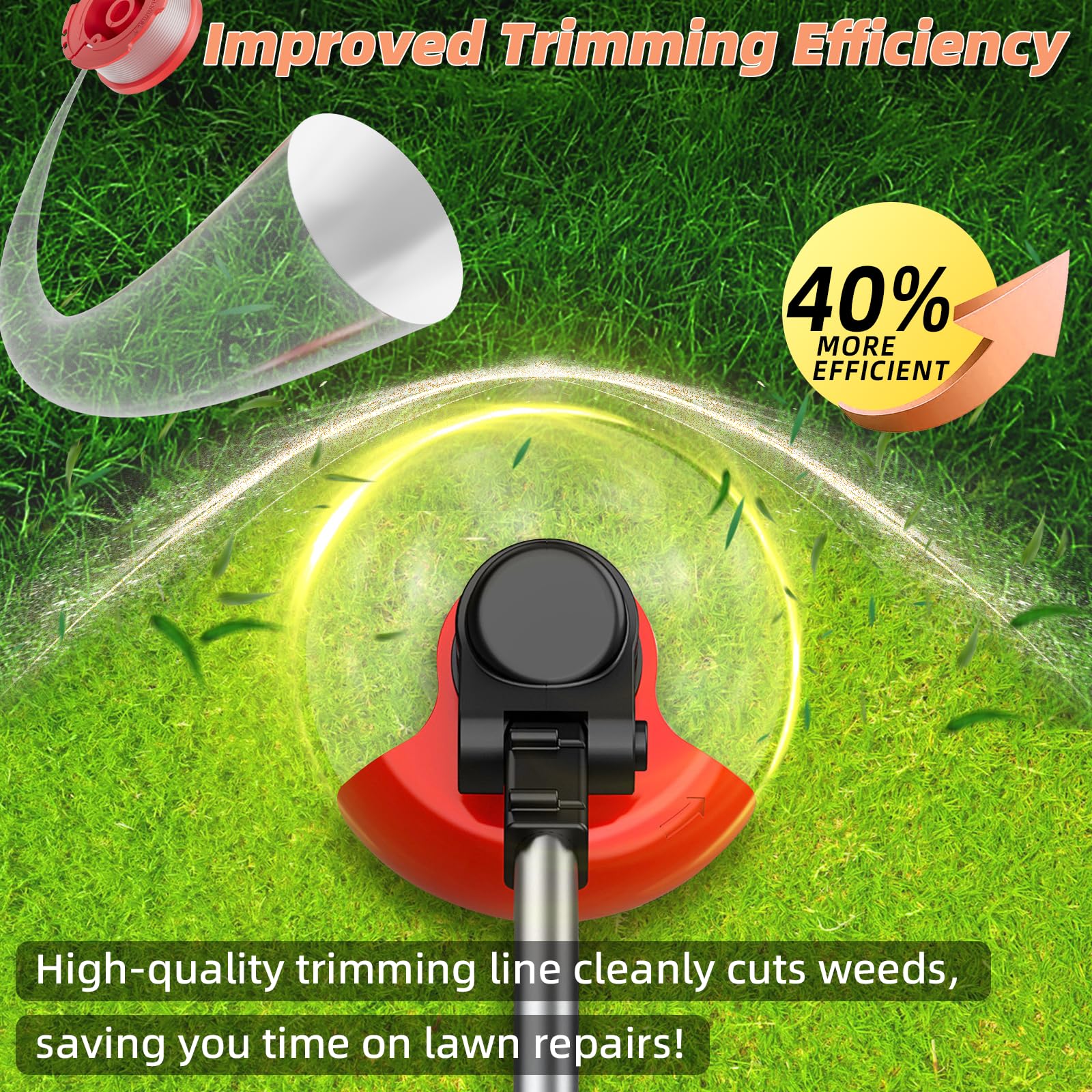 Package dimensions of Chway Weed Eater String Replacement 10 Pack