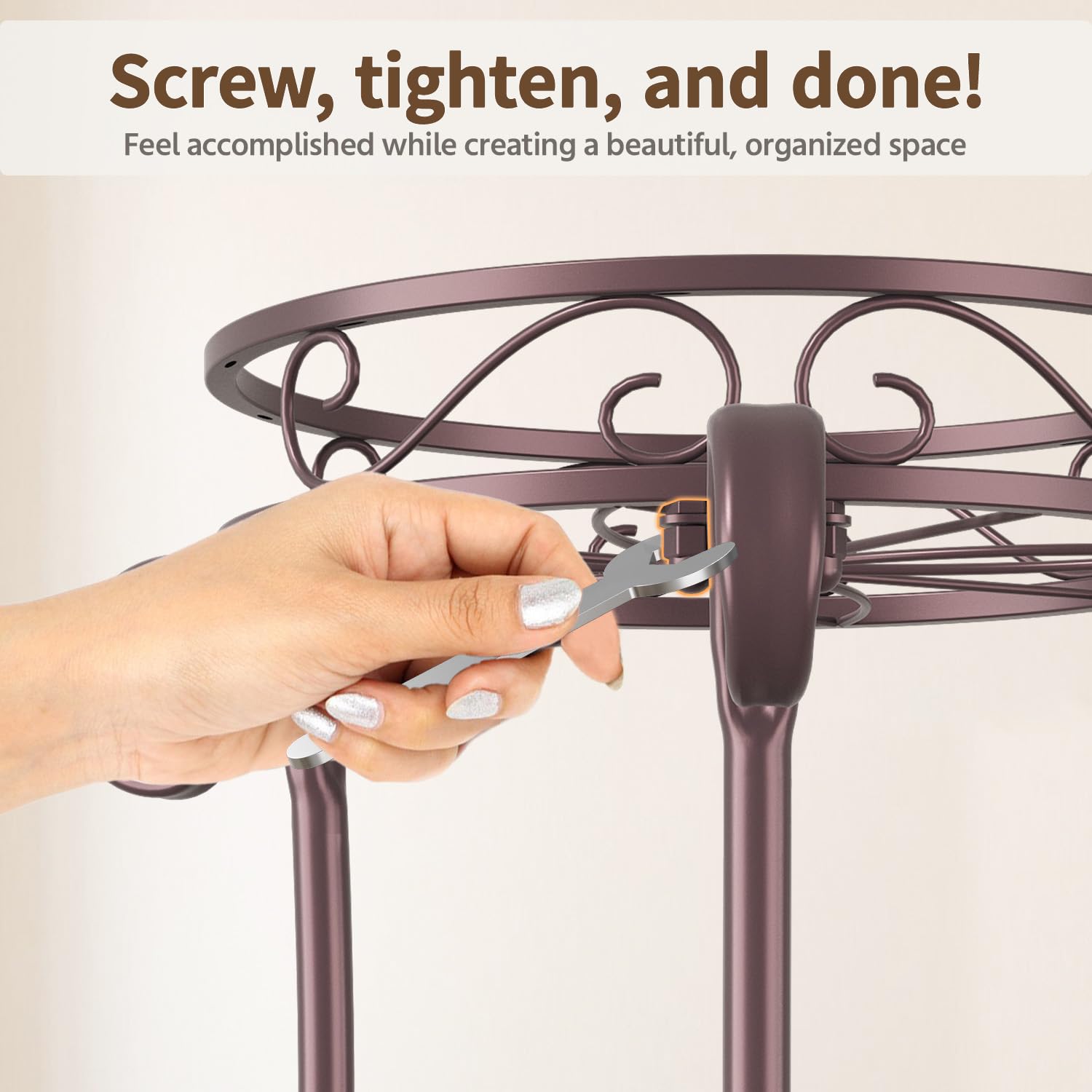 Package dimensions of LASZOLA Metal Corner Plant Stand