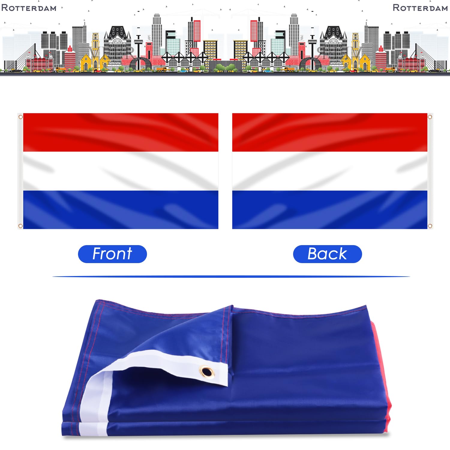 Package dimensions of the AhfuLife Netherlands Flag