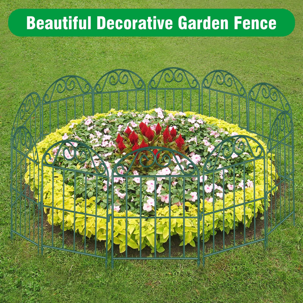 Package of ADAVIN Collapsible Garden Fencing with dimensions