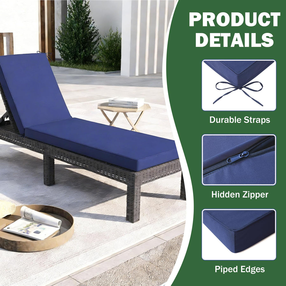 Package of Aegisun Chaise Lounge Cushions Vacuum-sealed