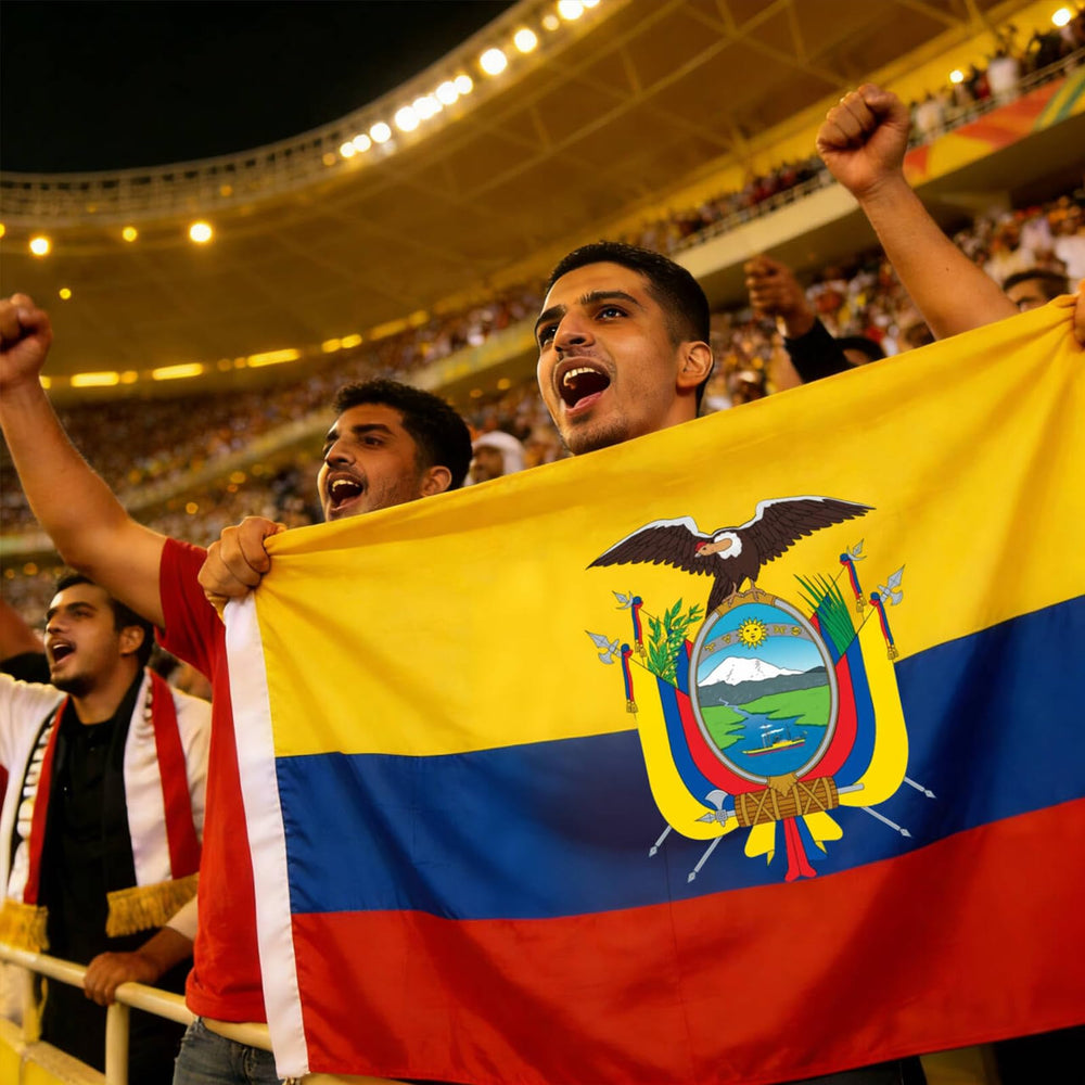 Package of AhfuLife Ecuador Flag with dimensions
