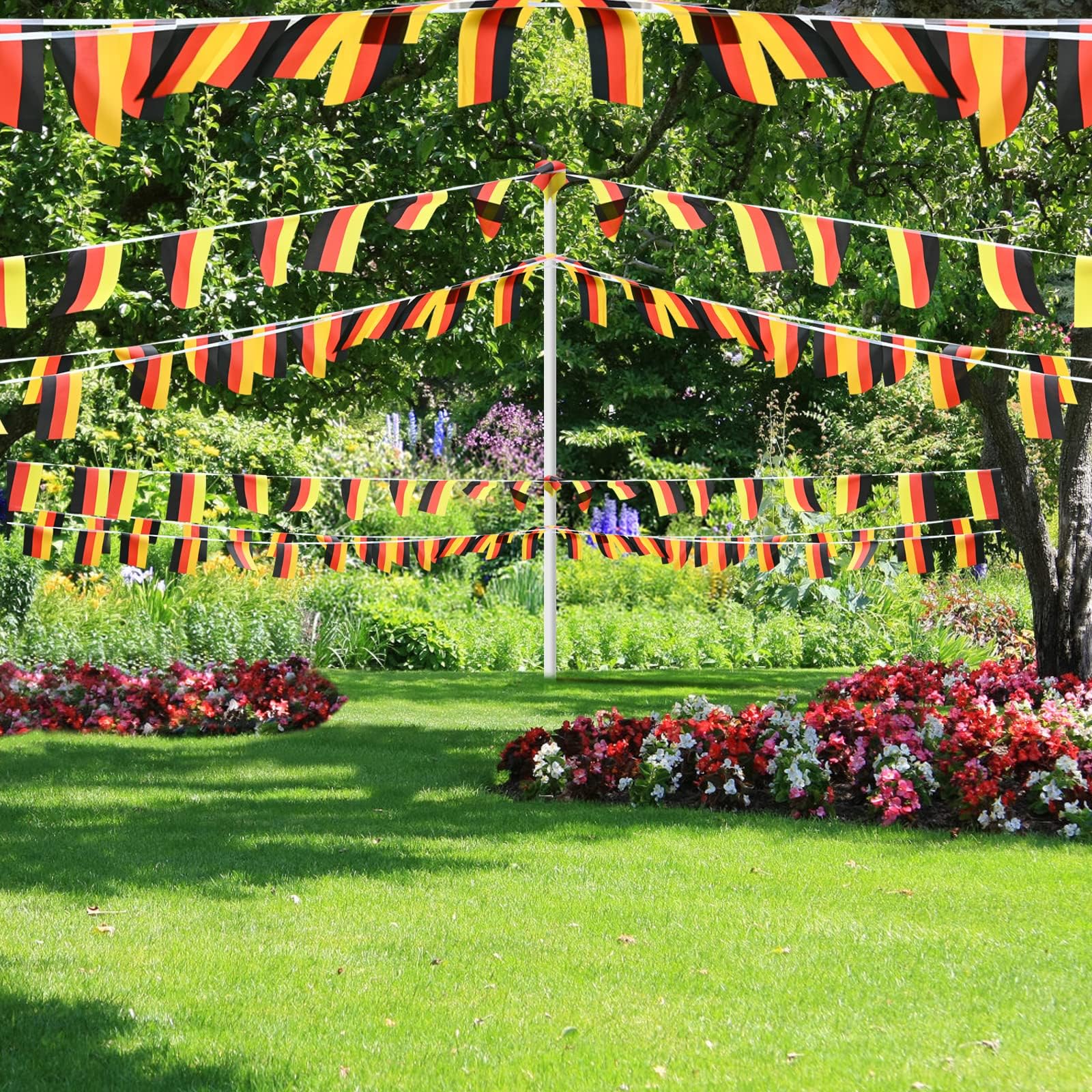Package of AhfuLife German String Flags Banner
