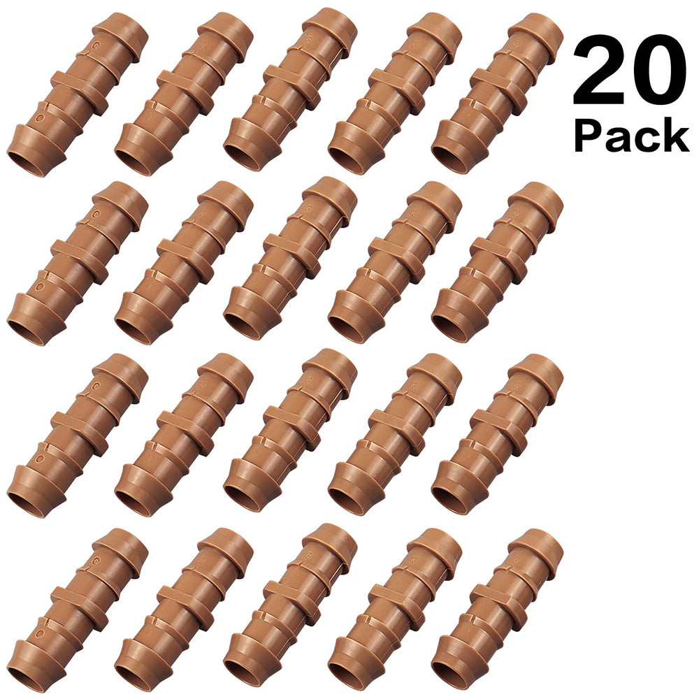 Package of Arfun 20-Pack drip irrigation barbed couplings
