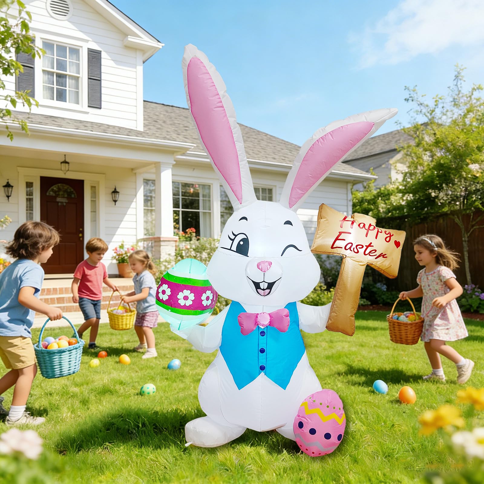 Package of DILENK inflatable bunny decoration