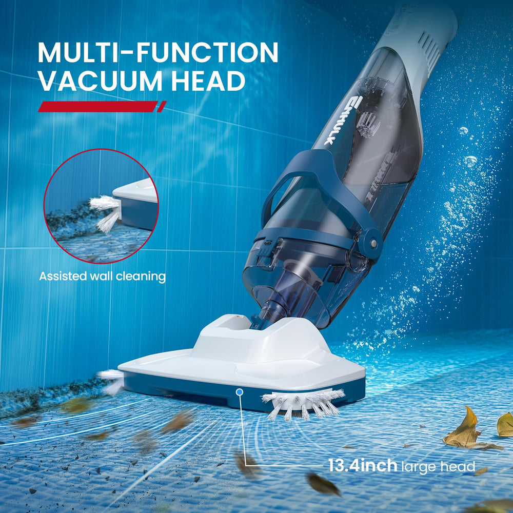 Package of Enhulk PC18 cordless pool vacuum showing contents