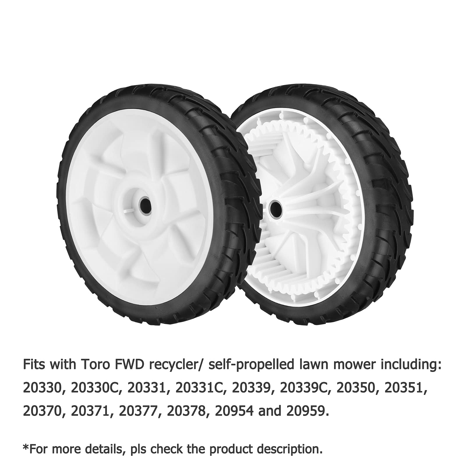 Package of Fourtry front wheels for Toro mowers